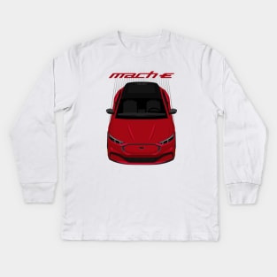 Ford Mustang Mach E SUV - Rapid Red Kids Long Sleeve T-Shirt